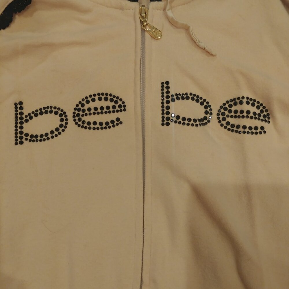 Vintage Bebe zip-up hoodie size Small - Picture 8 of 10